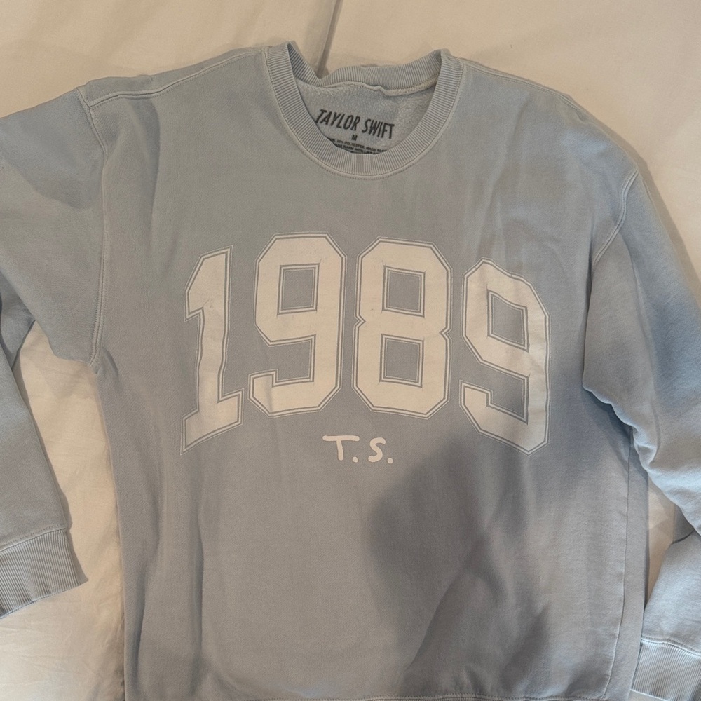 Taylor Swift Light Blue 1989 Crewneck Sweater